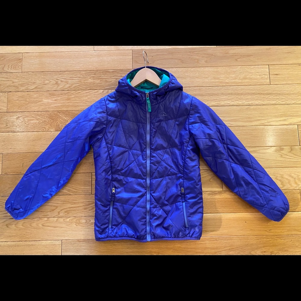 LL Bean Primaloft Girls Jacket 10-12